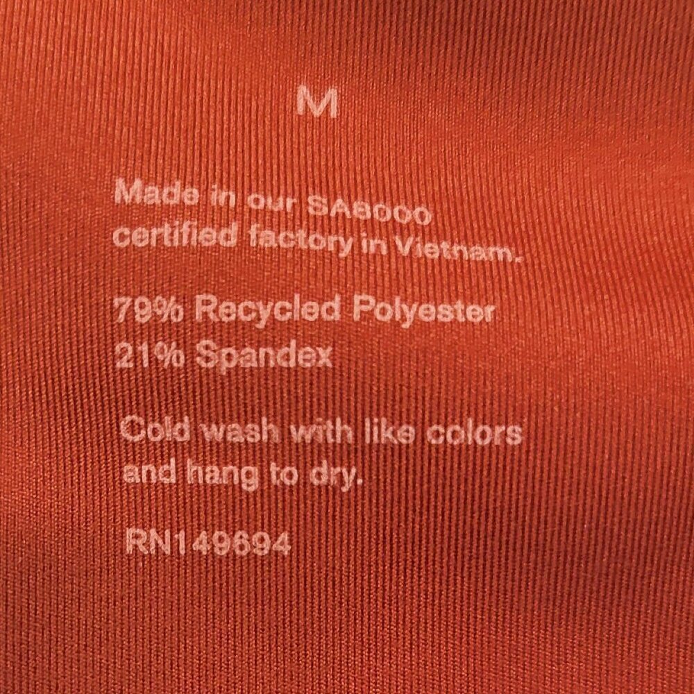 Girlfriend Collective Compressive High Waisted Leggings: Sedona(Rust) MED NWT - Picture 9 of 10
